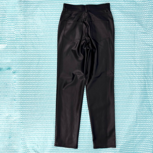 French Connection NWT Etta Black Vegan High Rise Straight Leg Trousers, 2 - Picture 6 of 15
